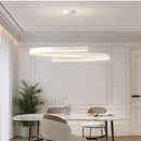 Axyaa Spiral Aluminum LED Chandelier for Home Decor and Lighting Fixtures