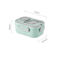 Axyaa Double-Layer Insulated Oval Lunch Box for Fresh Meals