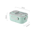 Axyaa Double-Layer Insulated Oval Lunch Box for Fresh Meals