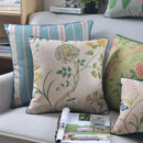 Axyaa Vintage Floral Pillow Cover Pink Green 45x45cm