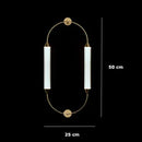 Axyaa Gold Tube Floor Lamp - Modern Minimalist Nordic LED Light