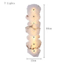Axyaa Marble Wall Lamp: Modern Stone Light for Living Room and Hallway