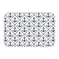 Axyaa Nautical Compass Anchor Rudder Printed Small Non-slip Doormat