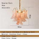 Axyaa Retro Luxury Glass Pendant Light for Living, Bedroom, Dining Room
