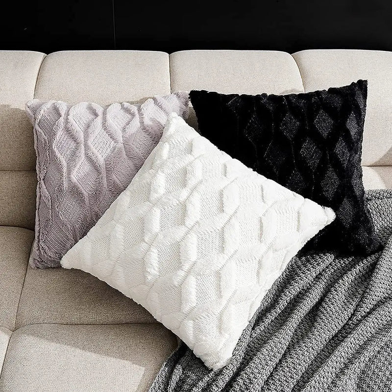 Axyaa Beige Decorative Cushion Cover Set for Home Living Room and Chair
