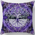 Axyaa Dark World Tree Print Pillow Cover - Home Decor Essential
