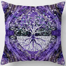 Axyaa Dark World Tree Print Pillow Cover - Home Decor Essential
