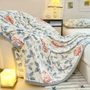 Axyaa Milk Flannel Printed Blanket