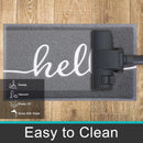 Axyaa Non-Slip Entryway Mat - Indoor Outdoor Washable Home Doormat