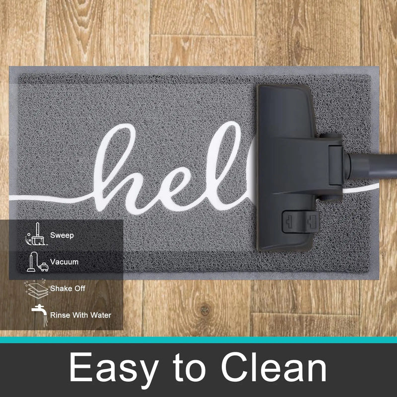 Axyaa Non-Slip Entryway Mat - Indoor Outdoor Washable Home Doormat