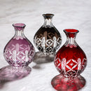 Axyaa Edo Kiriko Sake Set: Carved Glass Cup and Decanter, Luxury Sakeware