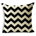 Axyaa Geometric Lines Monochrome Pattern Pillowcase for Stylish Décor