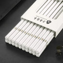 Axyaa Ceramic Chopsticks Set: High-grade, Anti-mold, Moisture-resistant Tableware for Home.