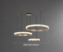 Axyaa Nordic LED Ring Pendant Lamp for Luxury Atmosphere in Living Room