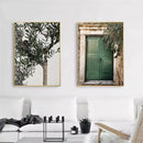 Axyaa Olive Tree Leaves Canvas Painting Posters Scandinavian Minimalist Wall Art