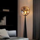 Axyaa LED Standing Lamp with Remote Control, 3-Color Temperatures, Adjustable Brightness