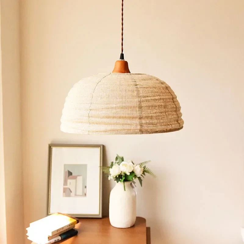 Axyaa Wabi Sabi Fabric Chandelier for Chic Ambiance in Home, Restaurant, or Hotel