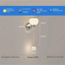 Axyaa LED Pumpkin Wall Lamp, Cream Wind Bedroom Bedside Lighting