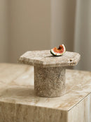 Axya Retro Stone Tray: Creative High Foot Plate for Cake, Fruit - Living Room Decor & Photography Props