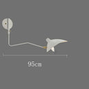 Axyaa Retro Industrial LED Wall Lamp with Long Pole Swing Arm