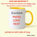 Personalized Photo Mug, Family, Kids, Lovers, Logo, Text Mugs by Axyaa