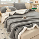 Axyaa Milk Velvet Queen Size Bed Blanket for Warmth & Comfort