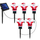 AxyaaTM Solar Christmas Courtyard Lights, Snowman, Elderly, Tree Scene Decoration