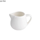 Axya Ceramic Mini Milk Jugs with Handle - Pure White Restaurant Tableware