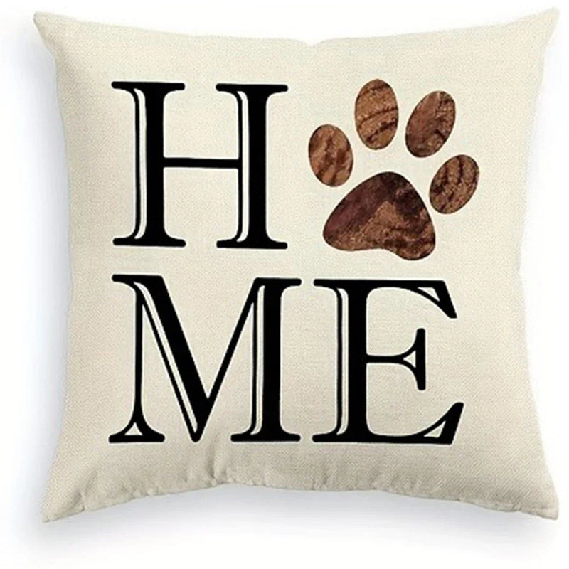 Axyaa Puppy Pattern Printing Pillowcase for Home Decor