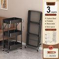 Axyaa Floor-to-Ceiling Multi-layer Service Cart for Kitchen Storage