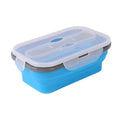 Axyaa Silicone Lunch Box Spoon Portable Bento Box 900ml Microwavable Adult Student