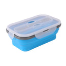 Axyaa Silicone Lunch Box Spoon Portable Bento Box 900ml Microwavable Adult Student