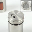 Axyaa Stainless Steel Spice Storage Box & Salt Shaker - Rotating Condiment Jar