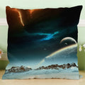 Axyaa Astronomical Map Linen Pillowcase for Home & Office Sofa Decor