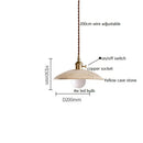 Axyaa Yellow Cave LED Pendant Light: Modern Nordic Copper Socket Hanglamp