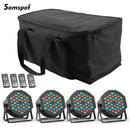 Axyaa 4PCS 36LEDs RGB Par Lights with Remote Control for Disco Wedding Party