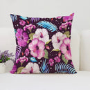 Axyaa Mulberry Floral Cushion Cover - European & American Style Luxury Room Decor
