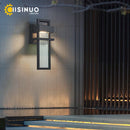 Axyaa Matte Black Outdoor Wall Sconces for Garage Garden Entryways