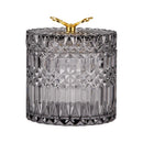 Axya Glass Jewelry Box Candy Jar Home Organizer Butterfly Design