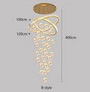 Axyaa Circular Planet Staircase Pendant Light for Dining & Living Room