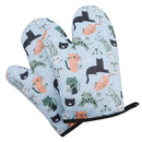 Axyaa Heat-resistant Oven Mitts - 2 Pack Kitchen Baking Gloves