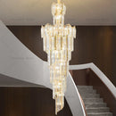 Axyaa Luxury Crystal Chandelier for Villa Hotel Duplex Building