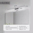Axyaa LED Mirror Front Lamp 60/80/100cm Strip Wall Light Bathroom Kitchen Indoor