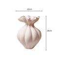 Axyaa French Lace Ceramic Vase for Elegant Flower Arrangements