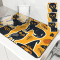 Axyaa Halloween Bat Head Dish Drying Mat