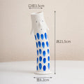 Axyaa Coral Duct Family Ceramic Vase - Handmade Floral Arrangement Home Decoration