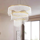 Axyaa Modern Acrylic Pendant Light Chandeliers LED - Indoor Staircase Hanging Lamp