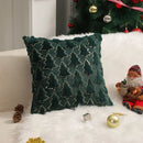 Axyaa Embroidered Cushion Cover for Christmas Home Decor