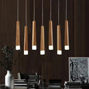 Axyaa Modern Wood Chandelier Pendant for Dining and Living Room