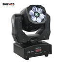 Axyaa SHEHDS 6X15W RGBW Moving Head Light DMX512 for DJ Club Show